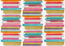 HARLEQUIN CURTAIN FABRIC DESIGN Calcine 3.4 METRES TEAL/FUCHSIA/MANDARIN COTTON