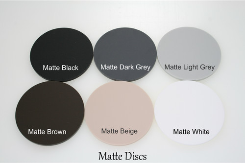 Matte acrylic discs beige - matte,