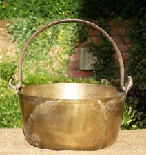 Brass planter preserve pan Antique Vintage