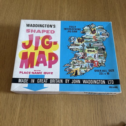 Waddingtons jig map puzzle - puzzle, of