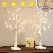 2Pcs LED Twig Birch Table Tree