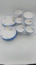Royal Stafford Crocus Tea Set. Freesia. Cups, Saucers, Plates, Jug, Sugar Bowl