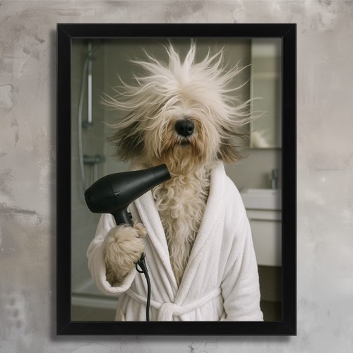Funny old english sheepdog - funny,