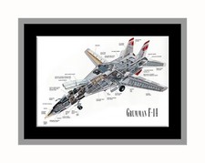 Line Tech Drawing Grumman F14