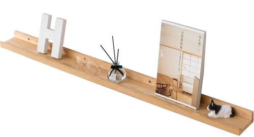 Floating shelf 90cm solid - floating, oak