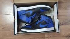 Nike Air Jordan 1 Mid Hyper Royal Blue/Black UK 8.5, US 9.5, EU 43
