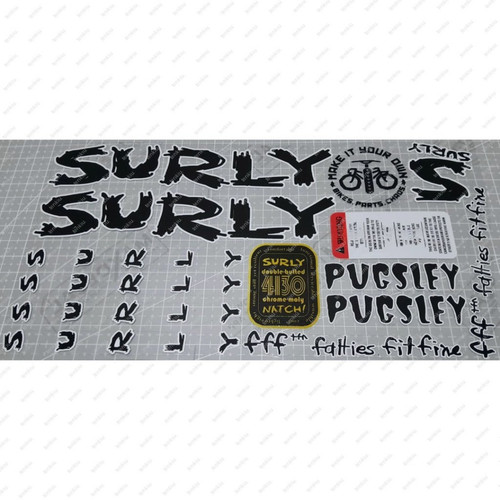 Surly pugsley frame - pugsley, decal