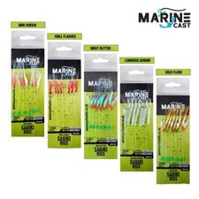 Mackerel Feathers sea fishing rigs lures 7 Hooks Sabiki Rig / hook size 2