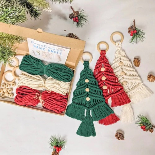 Macrame christmas tree set - macrame,