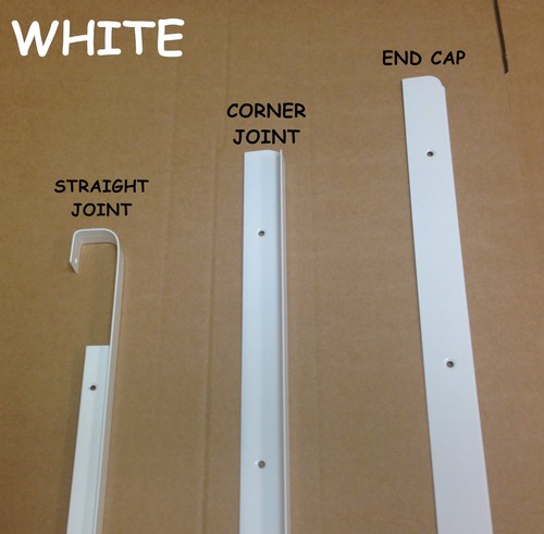 White kitchen worktop edging - white,