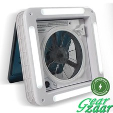 12V Roof Vent Fan Camper Van Motorhome RV Caravan Skylight Vent & LED Light