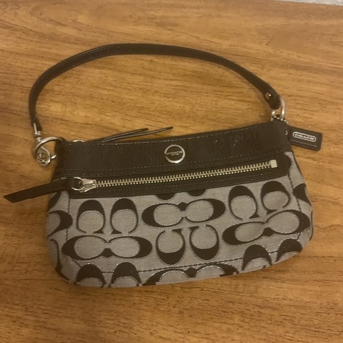 Coach black silver signature - black,