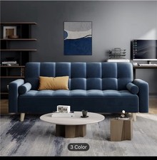 Velvet Convertible Sofa Bed 3