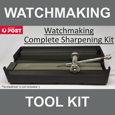 Watchmaking Screwdriver / Tweezer Diamondstone Sharpening Kit Roller Repair Tool