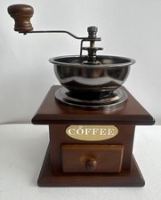 Wooden coffee bean grinder - bean,