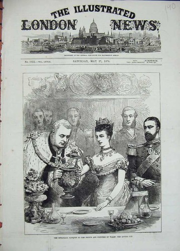Old antique print guildhall - antique,