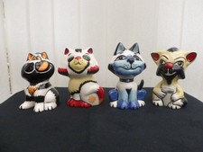 Lorna Bailey Set Of 4 Cats