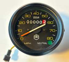 77-82 Vespa P200E P125X Speedometer Speedo Veglia USA Market w Neutral Light MPH