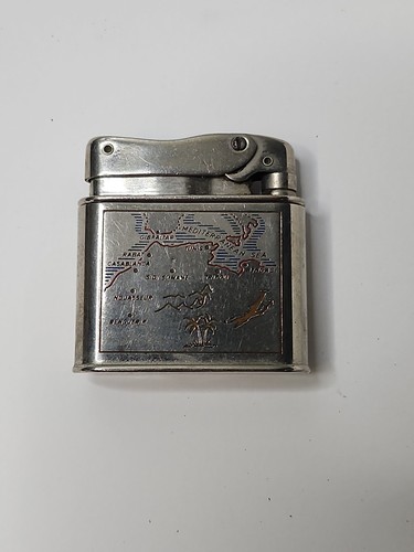 1950s mylflam lighter - mylflam, map