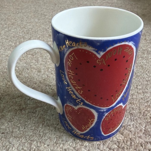 Love hearts mug stoneware by - hearts,