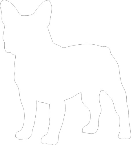 French bulldog vinyl - french,