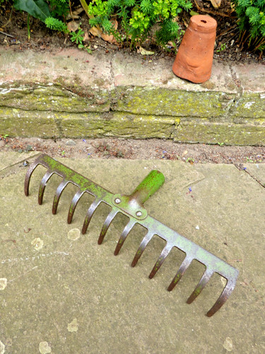 Vintage rake head - rake, head,