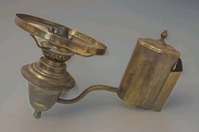 Brass Oil Lamp Wall Sconce Without Shade Vintage Untested Decorative