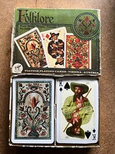 PIATNIK No.2169 FOLKLORE PLAYING CARDS - 2 x 52 CARDS - FREE UK POSTAGE!!