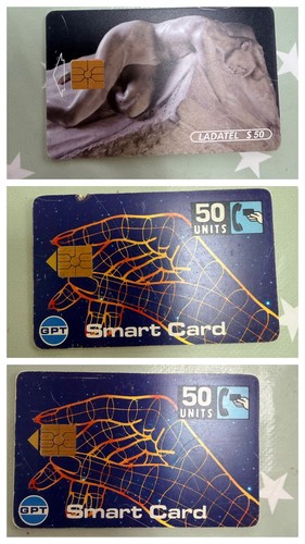 Vintage phone cards - cards, 2x