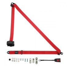 Front Automatic Seat Belt For Vauxhall Magnum Estate 1970-1979 Red