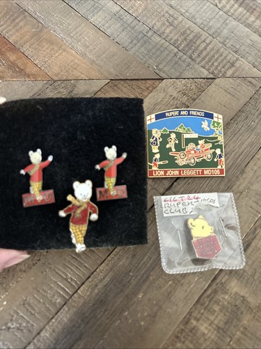 Rupert bear pins badges - rupert, pins/badges