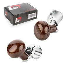 2x Steering Aid Steering Wheel Knob Control Knob 360° Wood Look for DAIMLER