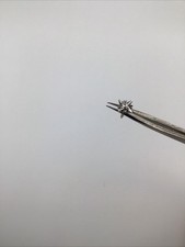 14k White Gold Art Deco Pin