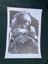 Original Vintage Rhodesian Air Force No 7 Squadron 'The Chopper Tech'  Print