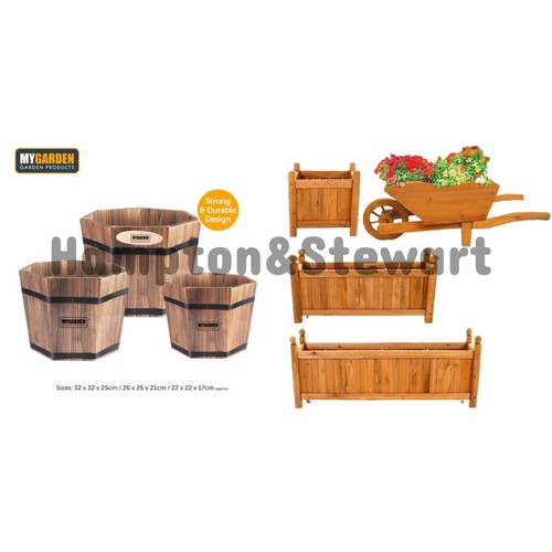 New wooden garden planters - garden,