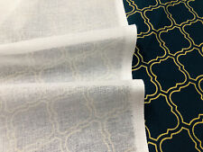 100% COTTON MUSLIN FABRIC mask voile curtains gauze cheesecloth 150cm wide WHITE