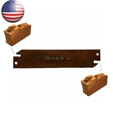 151.2-25-3 Blade Slotting Tool + 3MM N151.2-300 Grooving Cut-Off Carbide Inserts