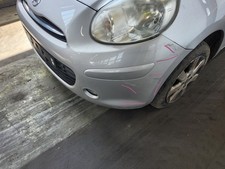 FRONT BUMPER NISSAN MICRA MK4 (K13) 2010 TO 2017 5 DOOR HATCHBACK SILVER 