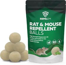 REPELEM Rat & Mouse Repellent Balls Super Strength Peppermint Oil Rat Repellent