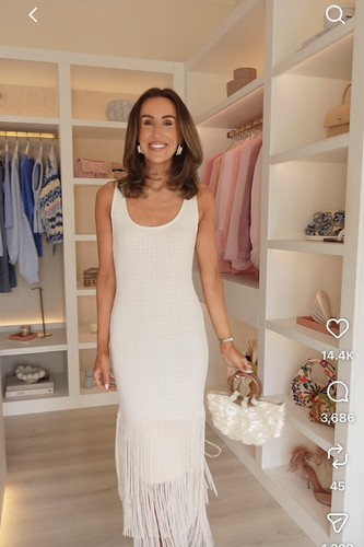Zara textured fringed dress - fringed,