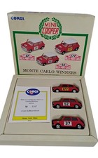 Corgi Mini Cooper Diecast Monte Carlo Winners Limited Edition Set x3 Cars
