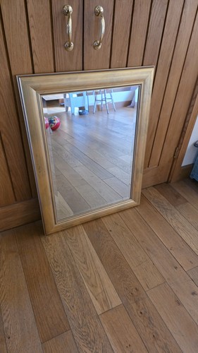 Large vintage wooden - wooden, gold