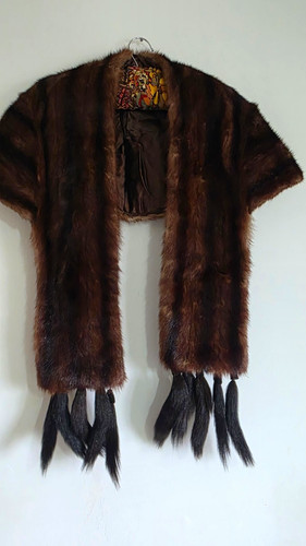 Vintage mink fur stole - vintage,