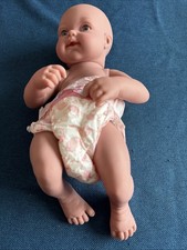 12in/33cm Full Solid Silicone Baby Doll Girl Lifelike Reborn Doll VGC