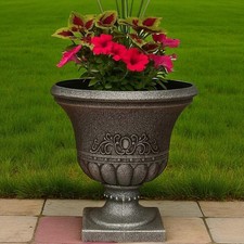 Vintage black urn - vintage, planter