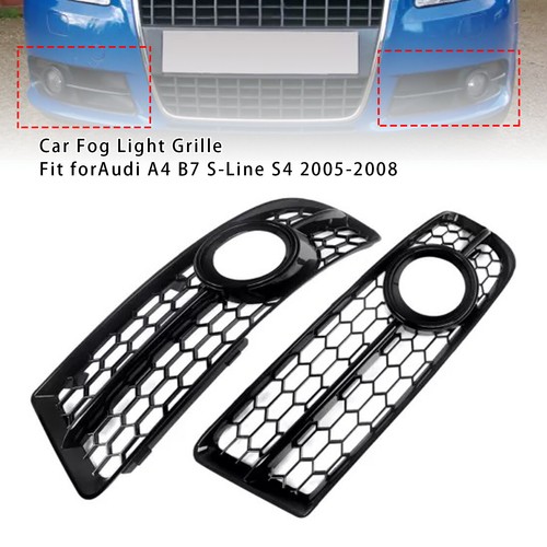 Front bumper honeycomb fog - front,