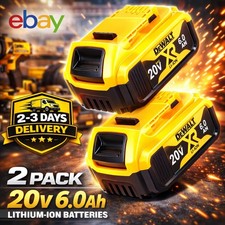 2 x DeWALT 18V-20V 6Ah XR