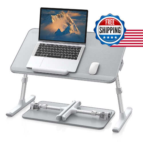 Saiji leather lap desk laptop - leather,