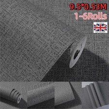 6X Grey Plain Textured