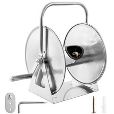 CLABER Lightweight Metal Hose Reel 100m Window Cleaning / 50m Garden Hose